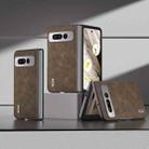 For Google Pixel Fold ABEEL Dream Litchi Texture PU Phone Case(Khaki) - 1