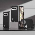 For Google Pixel Fold ABEEL Genuine Leather Luolai Series Phone Case(Black) - 1