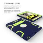 For iPad Air Shockproof PC + Silicone Protective Case，with Holder(Navy Blue Yellow Green) - 5
