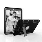 For iPad Air Shockproof PC + Silicone Protective Case，with Holder(Black) - 3