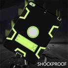 For iPad Air Shockproof PC + Silicone Protective Case，with Holder(Black Yellow Green) - 6