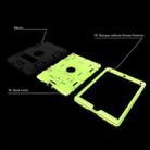 For iPad Air Shockproof PC + Silicone Protective Case，with Holder(Black Yellow Green) - 7