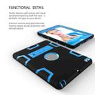 For iPad Air Shockproof PC + Silicone Protective Case，with Holder(Black Blue) - 5