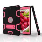 For iPad Air Shockproof PC + Silicone Protective Case，with Holder(Black Rose) - 4