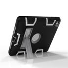 For iPad 9.7(2017) Shockproof PC + Silicone Protective Case，with Holder(Black Gray) - 3