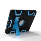 For iPad 9.7(2017) Shockproof PC + Silicone Protective Case，with Holder(Black Blue) - 3