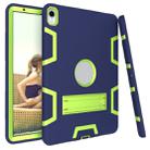 For iPad Pro 11 (2018) Shockproof PC + Silicone Protective Case，with Holder(Navy Blue Yellow Green) - 3