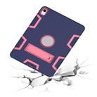 For iPad Pro 11 (2018) Shockproof PC + Silicone Protective Case，with Holder(Navy Blue Rose) - 6