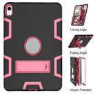 For iPad Pro 11 (2018) Shockproof PC + Silicone Protective Case，with Holder(Black Rose) - 4