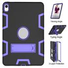 For iPad Pro 11 (2018) Shockproof PC + Silicone Protective Case，with Holder(Black Purple) - 4