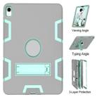 For iPad Pro 11 (2018) Shockproof PC + Silicone Protective Case，with Holder(Gray Mint Green) - 4