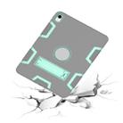 For iPad Pro 11 (2018) Shockproof PC + Silicone Protective Case，with Holder(Gray Mint Green) - 6