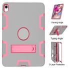 For iPad Pro 11 (2018) Shockproof PC + Silicone Protective Case，with Holder(Gray Rose) - 4