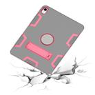 For iPad Pro 11 (2018) Shockproof PC + Silicone Protective Case，with Holder(Gray Rose) - 6