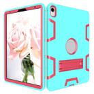 For iPad Pro 11 (2018) Shockproof PC + Silicone Protective Case，with Holder(Green Rose) - 2