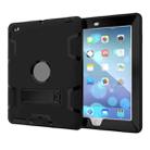 For iPad 4 / 3 / 2 / 1 Shockproof PC + Silicone Protective Case，with Holder(Black) - 2