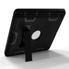For iPad 4 / 3 / 2 / 1 Shockproof PC + Silicone Protective Case，with Holder(Black) - 3
