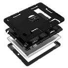For iPad 4 / 3 / 2 / 1 Shockproof PC + Silicone Protective Case，with Holder(Black) - 4