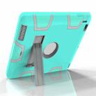 For iPad 4 / 3 / 2 / 1 Shockproof PC + Silicone Protective Case，with Holder(Green Gray) - 3