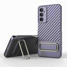 For Samsung Galaxy M54 5G Wavy Textured Phone Case(Purple) - 1