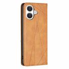For iPhone 17 Rhombus Texture Magnetic Leather Phone Case(Yellow) - 3