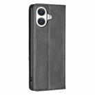 For iPhone 17 Rhombus Texture Magnetic Leather Phone Case(Black) - 3
