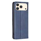 For iPhone 17 Pro Rhombus Texture Magnetic Leather Phone Case(Blue) - 3