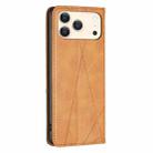 For iPhone 17 Pro Max Rhombus Texture Magnetic Leather Phone Case(Yellow) - 3