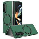 For Samsung Galaxy Z Fold5 Magsafe Magnetic Folding PC Phone Case(Green) - 1