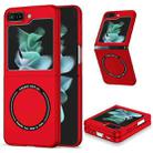 For Samsung Galaxy Z Flip6 5G Magsafe Magnetic Folding PC Phone Case(Red) - 1