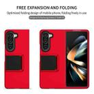 For Samsung Galaxy Z Fold6 5G Three-dimensional Folding Holder PC Phone Case(Red) - 2