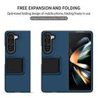 For Samsung Galaxy Z Fold6 5G Three-dimensional Folding Holder PC Phone Case(Blue) - 2