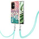 For OnePlus Nord CE 3 5G/Nord CE 3 Lite Electroplating IMD TPU Phone Case with Lanyard(Colorful Scales) - 1