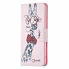 For iPhone 16 Plus Colored Drawing Pattern Leather Phone Case(Giraffe) - 3