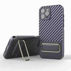 For iPhone 12 Pro Max Wavy Textured Phone Case(Purple) - 1