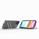 For iPhone 11 Pro Wavy Textured Phone Case(Grey) - 3