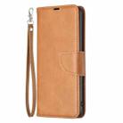 For iPhone 16 Lambskin Texture Pure Color Flip Leather Phone Case(Yellow) - 3