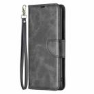 For iPhone 16 Plus Lambskin Texture Pure Color Flip Leather Phone Case(Black) - 3