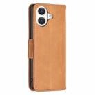 For iPhone 17 Lambskin Texture Pure Color Flip Leather Phone Case(Yellow) - 3
