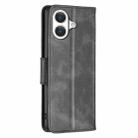For iPhone 17 Lambskin Texture Pure Color Flip Leather Phone Case(Black) - 3