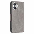 For iPhone 17 Lambskin Texture Pure Color Flip Leather Phone Case(Grey) - 3