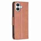 For iPhone 17 Lambskin Texture Pure Color Flip Leather Phone Case(Brown) - 3