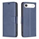 For iPhone 17 Air Lambskin Texture Pure Color Flip Leather Phone Case(Blue) - 1