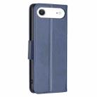 For iPhone 17 Air Lambskin Texture Pure Color Flip Leather Phone Case(Blue) - 3