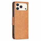 For iPhone 17 Pro Lambskin Texture Pure Color Flip Leather Phone Case(Yellow) - 3