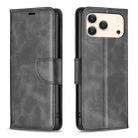 For iPhone 17 Pro Lambskin Texture Pure Color Flip Leather Phone Case(Black) - 1