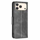 For iPhone 17 Pro Max Lambskin Texture Pure Color Flip Leather Phone Case(Black) - 3