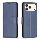 For iPhone 17 Pro Max Lambskin Texture Pure Color Flip Leather Phone Case(Blue) - 1