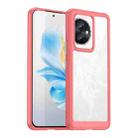 For Honor 100 Colorful Series Acrylic Hybrid TPU Phone Case(Red) - 1