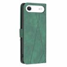 For iPhone 17 Air Magnetic Buckle Rhombus Texture Leather Phone Case(Green) - 3